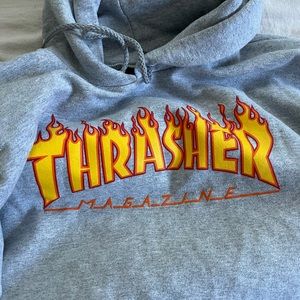 Grey Thrasher Hoodie